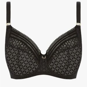 Freya Viva Underwire Side Support Bra Black Lace Underwire Women's Intimates 38k